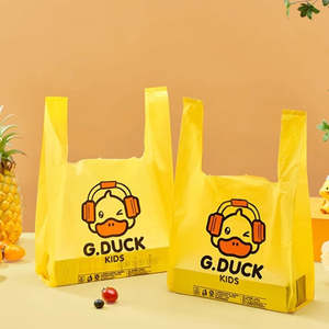 Custom Thickness T-Shirt Plastic Shopping <b>Bag</b> With Vest Carrier <b>Bags</b>, t Shirt Supermarket <b>Bags</b> - Product Image 3