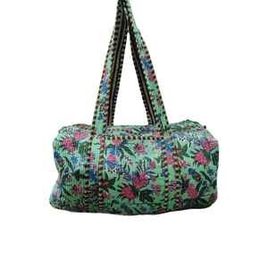 Bolsa de Viaje de Fin de Semana con Estampado Jaipuri, Bolsa de Lona de Gran Capacidad, Bolso de Mano con Cierre de Cremallera para Gimnasio, Viajes, Uso al Aire Libre - Product Image 1