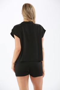 Ensemble court pour femmes en coton 100% respirant, parfait pour la salle de sport, le fitness et les tenues décontractées d'été - Product Image 5