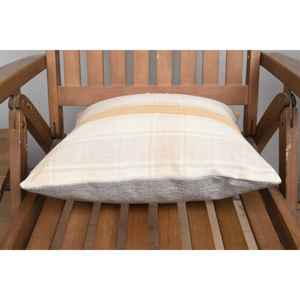 หมอนผ้าวูลลายสก็อตสีเบจ Ikat ขนาด16x16นิ้วดีไซน์ชนบทแบบพกพาสไตล์พรีเมี่ยมสำหรับรถยนต์วินเทจพิมพ์ลายดอกไม้และดาว - Product Image 5