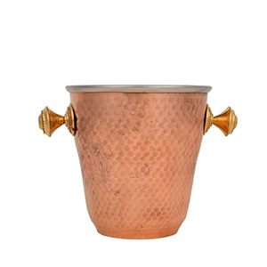 Cubo de Hielo de Metal Galvanizado de Lujo Moderno, Tamaño Personalizado, Diseño Floral Ecológico, Capacidad de 5L para Fiestas - Venta al por Mayor en India - Product Image 5