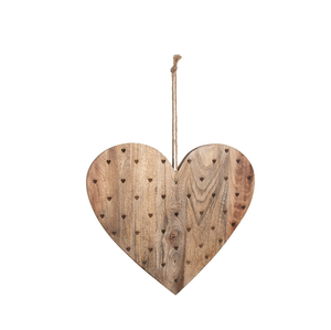 Planche à découper en bois Cadeau de pendaison de crémaillère Fromage Charcuterie Planche de service en forme de coeur avec petite taille - Product Image 5