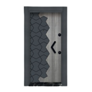 Puerta Exterior Moderna de Acero Inoxidable y Madera/PVC con Apertura Manual, Garantía de 2 Años para Hotel, Villa y Apartamento (TR) - Product Image 2