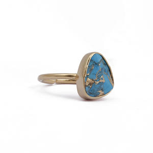 Bague en pierre précieuse de quartz fraise brute naturelle Bague en pierre de guérison à la mode - Product Image 5