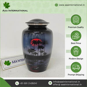 Urnas de cremación para adultos de aluminio de diseño moderno de suministros funerarios de proveedor indio - Product Image 6