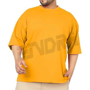 2025 hombres clásico ajuste Casual Streetwear Fitness camiseta sólido mostaza cuello redondo manga corta novio tendencia estilo OEM - Product Image 1