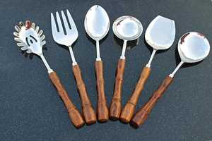 Juegos de cubiertos de cucharas pequeñas de acero inoxidable del fabricante para accesorios de vajilla de cocina hechos en India acero espejado - Product Image 3