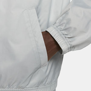 Vente en gros OEM survêtement en polyester de haute qualité pour hommes ensemble coupe-vent à capuche 2 pièces fermeture éclair imprimé strass grande taille XL hiver - Product Image 4