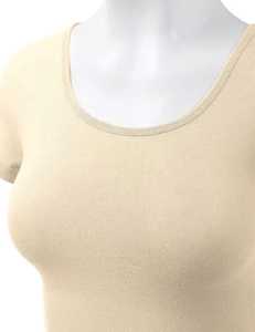 Vente en gros T-shirt court élastique en polyester spandex avec logo personnalisable pour femmes 2025 - Product Image 6