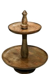 handmade wooden <b>cake</b> stand for wedding dessert table decor natural <b>wood</b> <b>cake</b> stand for rustic birthday party decorations - Product Image 4