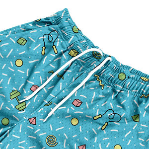 กางเกงขาสั้นเล่นบาสเก็ตบอลสำหรับผู้ชายกางเกงขาสั้นออกกำลังกายตาข่ายแห้งเร็วสำหรับฤดูร้อนปรับแต่งได้ผ้าไนลอนโพลีเอสเตอร์ - Product Image 4