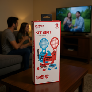 Set 2 en 1 Rojo y Azul 95779, Kit de 2 Accesorios para Videojuegos SWITCH, para Consola SWITCH - Product Image 3