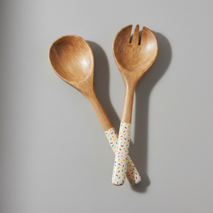 Juego de Cubiertos de Madera de Mango con Recubrimiento de Esmalte, Utensilios Artesanales para Fiestas en Casa, Proveedor Mayorista a Granel en Todo el Mundo - Product Image 1