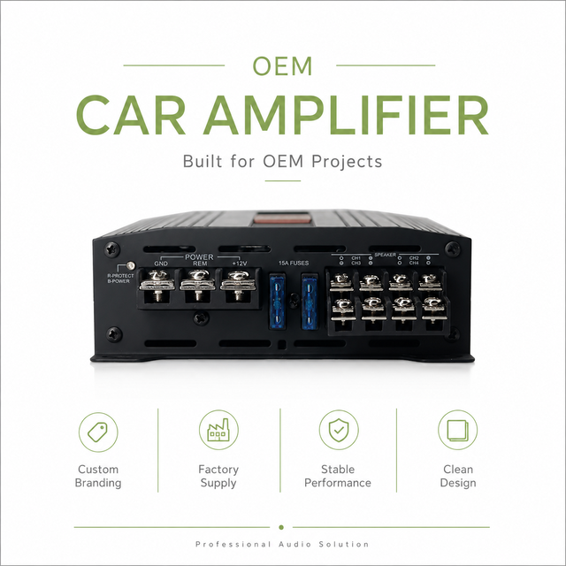 OEM Sennuopu Professional Audio Class d Car Amplifier 4 Channel
