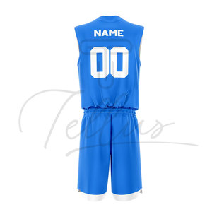 Ensembles de maillots de basket-ball sans manches en polyester 100% à séchage rapide avec logo personnalisé - Fabrication sur mesure au meilleur prix - Product Image 2