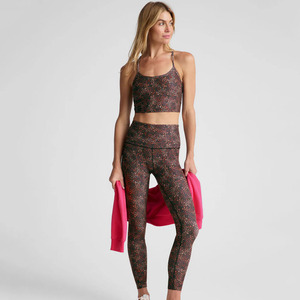 กางเกงโยคะเอวสูงสำหรับผู้หญิงกางเกง2ชิ้นของผู้หญิงกางเกงรัดรูปที่แนบเนื้อแห้งเร็วระบายอากาศได้ดี - Product Image 1