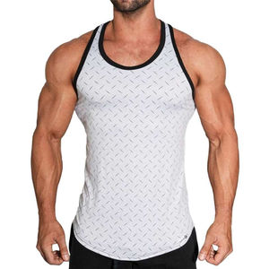 Débardeur personnalisé en coton pour hommes, fitness, entraînement musculaire, prix bas OEM Débardeur pour hommes Débardeur noir de gymnastique - Product Image 1