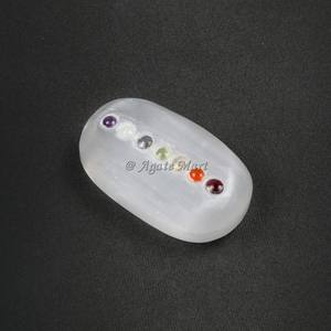 Plaque de chargement en sélénite pour la guérison de la belle graine de vie Reiki Plaque de chargement ronde en sélénite blanche naturelle à vendre - Product Image 2