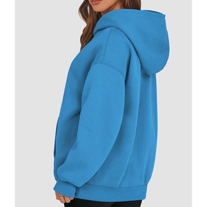 เสื้อฮู้ดลำลองแนวสตรีทโชว์ไหล่ของผู้หญิงเสื้อฮู้ดแบบถักเป็นมิตรกับสิ่งแวดล้อมระบายอากาศ - Product Image 2