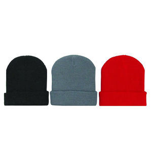 Bonnet en tricot rayé unisexe 100 % acrylique, couleurs personnalisables, collection automne-hiver 2026, idéal pour l'extérieur, tendance et économique - Product Image 3