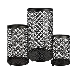 Portavelas de mesa hecho a mano, vela de pilar más vendida, juego votivo de tres piezas para el hogar, decoración artesanal para sala de estar - Product Image 1