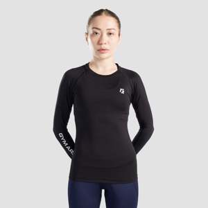 เสื้อแขนยาวรัดรูปสีดำ ผลิตจากผ้าถัก พร้อมตกแต่งโลโก้ตามสั่ง - Product Image 1