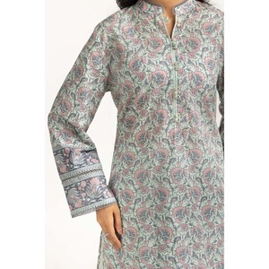 ชุดลำลองฤดูร้อนสำหรับผู้หญิง IUSTKSD-1239 แบบ 3 ชิ้น พิมพ์ลาย ระบายอากาศได้ดี แขนสามส่วน คอจีน - Product Image 3