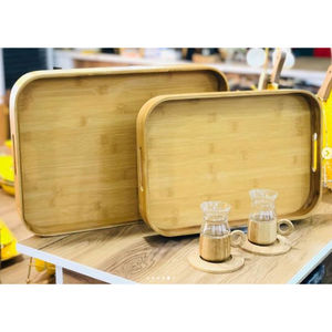 Feuille Élégant Designer Plateau En Bois Maison Table Décor Alimentaire Plateau De Service Vaisselle Décoratif Plateaux De Service Alimentaire - Product Image 3