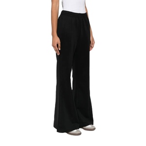 Nouveau pantalon évasé 2026 avec logo personnalisé, pantalon de jogging en coton épais, coupe droite, ample, jambe large, pantalon de survêtement évasé pour femmes - Product Image 3