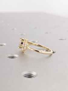 แหวนเพชรหลากสีสีสีทอง18K สำหรับงานแต่งงานและงานหมั้นสำหรับผู้หญิงเครื่องประดับเพชร CVD HPHT ขายส่ง - Product Image 2