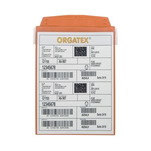 Busta portadocumenti con copertura protettiva, da appendere, DIN A4 verticale, Arancione, 10 pz / confezione. - SD019-08 - Product Image 1