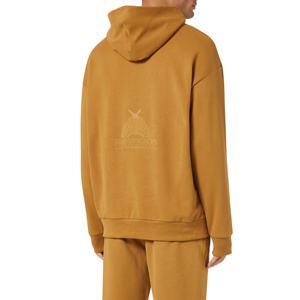 ชุด2ชิ้นสำหรับผู้ชายชุดสั้นแบบมีฮู้ดแขนยาวสีแนวสตรีทพร้อมโลโก้แบบกำหนดเอง - Product Image 3