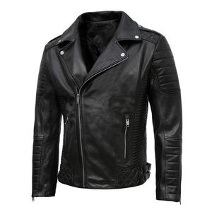 Veste en cuir PU décontractée pour hommes d'automne et d'hiver en peau de mouton réversible avec fermeture à glissière coupe-vent grande taille nouveau Design - Product Image 2