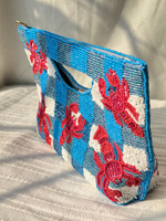 Tas Tote Kasual Nasional Berhias Manik-Manik Kepiting Buatan Tangan India Penuh untuk Wanita, Mewah, Pesta Malam, Fashion Modern, Alami, Kapasitas Besar