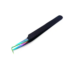 Pince à épiler d'extension de cils à pointe de fibre de logo privé - Product Image 3