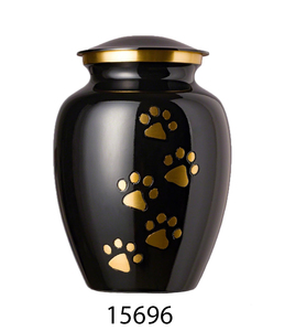 Urna Funeraria de Latón para Mascotas con Diseño de Huella Impresa para Honrar a las Mascotas Queridas con un Recuerdo Hermoso y Duradero - Product Image 3