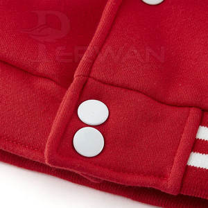 Veste Letterman à logo personnalisé de qualité supérieure avec col montant Vêtements de mode de style de rue à manches longues - Product Image 6