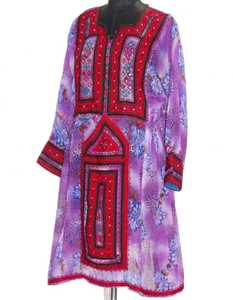 Robe de Banjara Vintage Antique, avec broderie à la main, robe Unique de bohème - Product Image 3