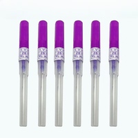 Perfusion intraveineuse vétérinaire sans douleur Cathéter intraveineux sûr pour animaux de compagnie, type stylo, en acier inoxydable médical, multi-calibre