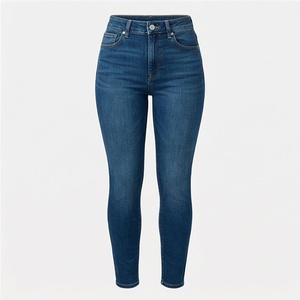 <b>Women</b> Cotton Customized Color Curvy High <b>Stretch</b> Skinny <b>Jeans</b> 2025 Breathable Street Wear Fashion Denim Pant OEM Service Style - Product Image 1