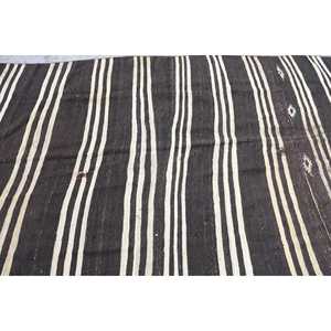 พรมตุรกีขนาด 5.9x11 ฟุต, พรมขนาดใหญ่สไตล์วินเทจ, พรมสีน้ำตาลล้วน - Product Image 5