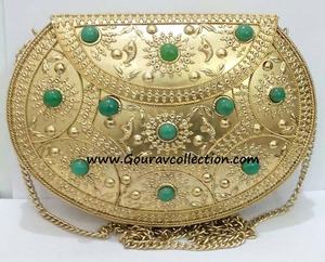 Super élégant dames métal pochettes mode croix corps pour fête porter GC-BG-386 meilleur prix en inde - Product Image 1