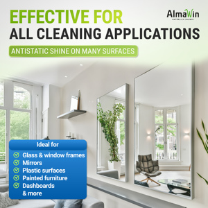 AlmaWin RTS 3 Nettoyant Vitres et Miroirs 500ml en Spray pour un Nettoyage Sans Traces, Brillance Végane, Miroirs Brillants, Bio - Product Image 2