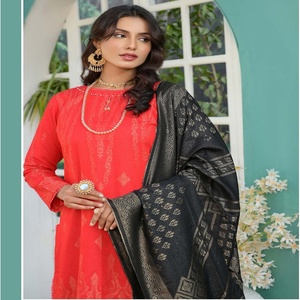 Trajes de mujer informales JACQUARD BROSHIA de 3 piezas hermosos y elegantes colección ANABIYA Bin Hameed vestido pakistaní tela India - Product Image 6