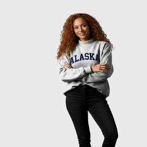 Sweat-shirt décontracté de base en maille fine et épaisse, imprimé, de qualité supérieure, écologique, pour l'hiver/l'automne, pour Alpha Phi - Product Image 6