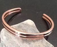 Bracelet magnétique en cuivre pur poli fait main pour femmes et hommes, 6 aimants puissants, design religieux traditionnel, mariage