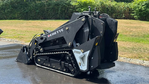 used v1000 25Hp Diesel V1000 Mini Skid Steer with EPA Kubota <b>Engine</b> <b>Stand</b> Behind Mini Compact Crawler Loader - Product Image 3
