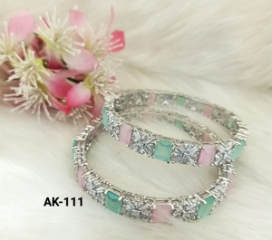 Conjunto de brazaletes AD hechos a mano, joyería de moda para mujer, aleación de Zinc hecha para bodas, fiestas, ocasiones especiales de regalo - Product Image 6