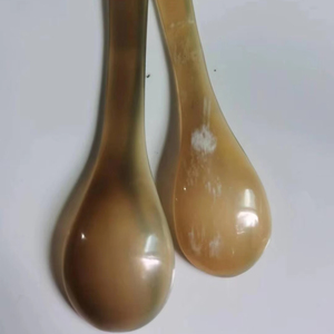 El mejor juego de cubiertos de cuerno de búfalo de buey natural restaurante de calidad bandeja de cuchara para servir para ocasiones de fiesta - Product Image 4