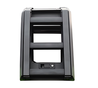 Échelle latérale télescopique pour voiture, échelle d'accès au toit, échelle d'escalade en alliage d'aluminium noir mat tout-terrain pour Toyota Land Cruiser LC250 2024+